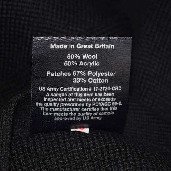 MILITARY EQUIPMENT Corporation Of America Black Wool Blend Cardigan Size 40L/M - Picture 8 of 8